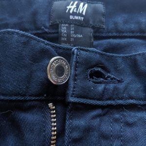 Mens Chinos NAVY BLUE